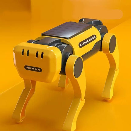 Eco-Friendly Solar-Powered DIY Mechanical Dog Robot Kit - Wnkrs