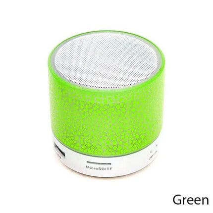 Compact Dazzling LED Bluetooth 4.1 Speaker: Wireless, HD Sound, Built-in Mic, and Portable - Wnkrs