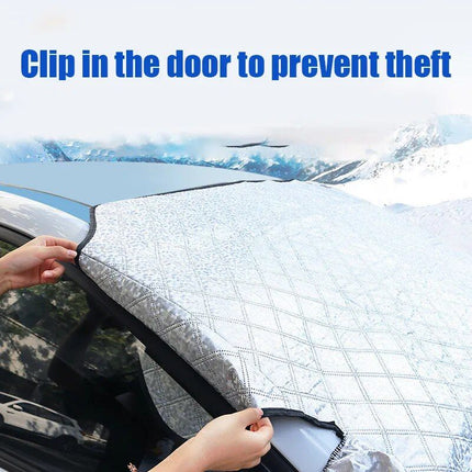 Multipurpose Magnetic Car Windshield Protector – Snow, Ice, and Sun Cover - Wnkrs