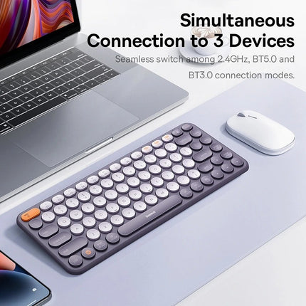 Clavier Bluetooth sans fil avec touches silencieuses