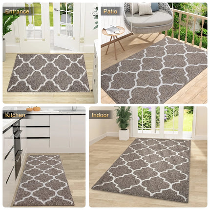 Absorbent Non-Slip Indoor Doormat - Low-Profile Dirt-Resistant Entryway Mat