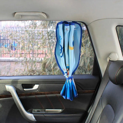 Cartoon Rear Window Car Sunshade: UV Protection & Fun Design for Kids - Wnkrs