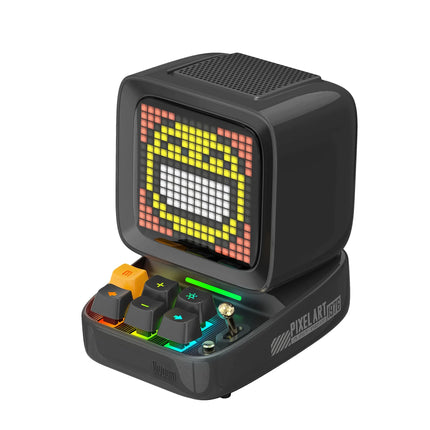 Haut-parleur Bluetooth de jeu rétro Pixel Art avec écran avant LED 16x16 contrôlé par application