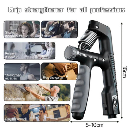 Adjustable Smart Counting Hand Grip - 10-100KG Strength Training Pliers for Wrist and Forearm Enhancement