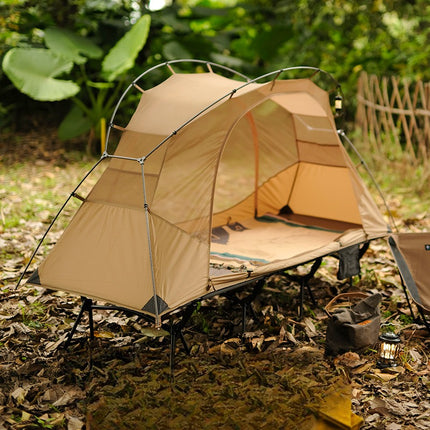 Tente de camping légère en plein air avec moustiquaire et poteaux en aluminium