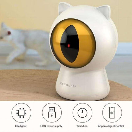 Interactive Cat Laser Toy - Rechargeable & App-Controlled Light Machine - Wnkrs