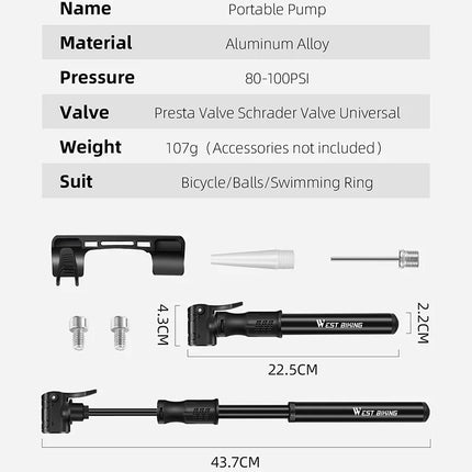 Mini pompe à vélo