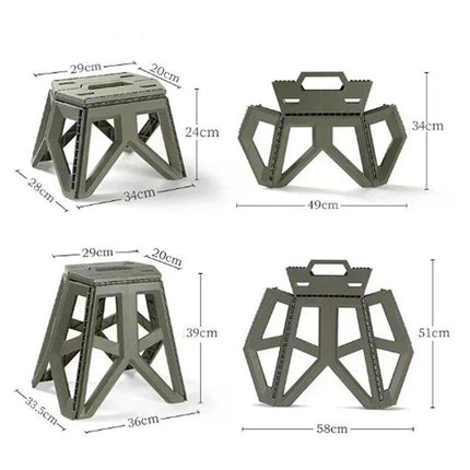 Lightweight Folding Stool for Outdoor Adventures - Wnkrs