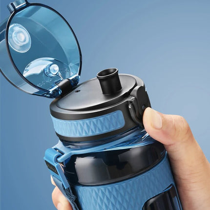Leak-Proof Portable Sports Water Bottle with Wide Mouth & Tea Infuser