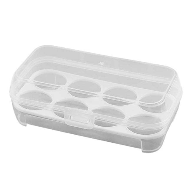 Porte-œufs portable antichoc - Récipient de cuisine transparent à 3/4/8 grilles