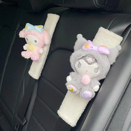 Cute Cartoon Dog Car Seat Belt Shoulder Protector - Wnkrs