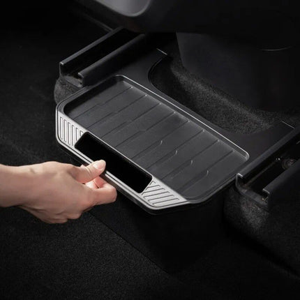 Tesla Model Y Under-Seat Storage Organizer with Built-in Trash Can - Wnkrs