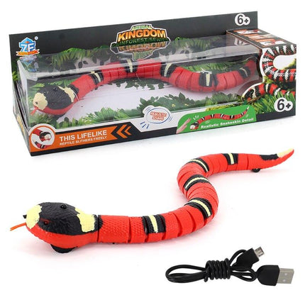 Jouet serpent intelligent rechargeable par USB pour chats et chiens