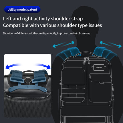 Mochila táctica impermeable para portátil de 17,3"