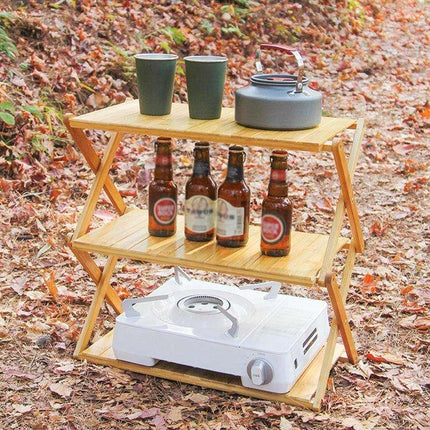 Étagère de rangement pour camping en plein air