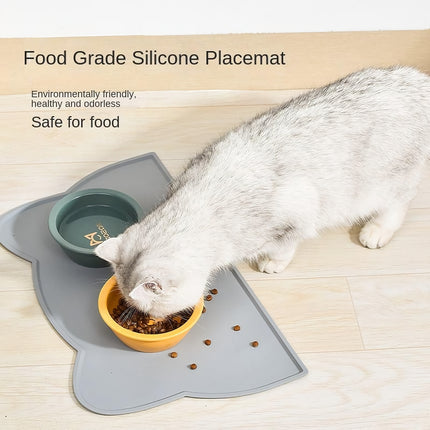 Waterproof Non-Slip Pet Feeding Mat for Cats & Dogs