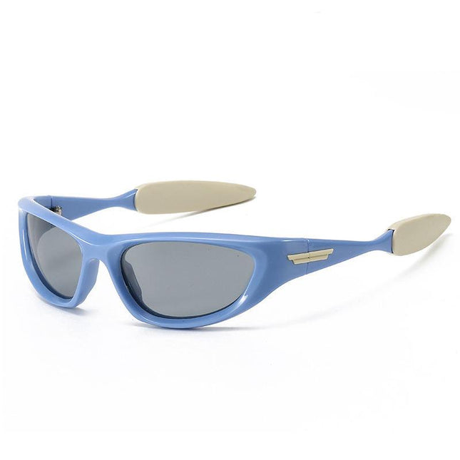 Lunettes de soleil de sport rectangulaires polarisées pour hommes et femmes - Lunettes de protection UV400 pour l'extérieur