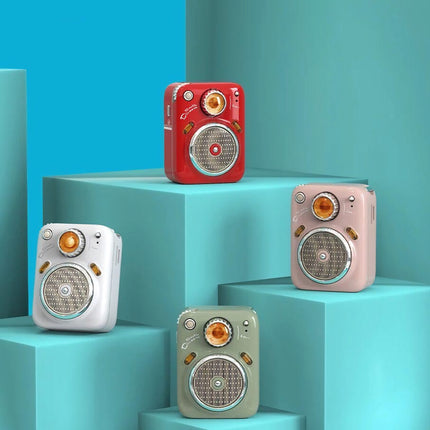 Altavoces retro mini inalámbricos con Bluetooth