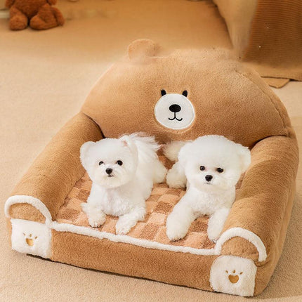 Acogedor sofá cama cálido de invierno para mascotas, para perros y gatos pequeños