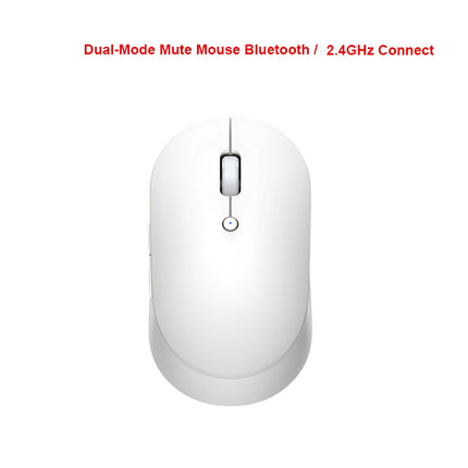 Souris silencieuse USB Bluetooth sans fil à double mode – Souris optique silencieuse pour le bureau et les jeux