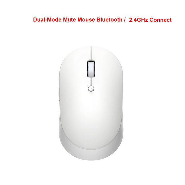 Wireless Dual-Mode Bluetooth USB Silent Mouse – Optical Mute Mouse for Office & Gaming