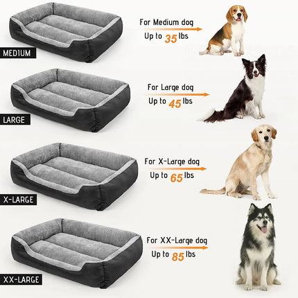 Cómoda cama lavable para perros grandes