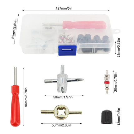 33-Piece Car Tyre Valve Repair & Installation Kit - Wnkrs