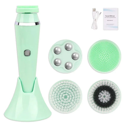 Brosse nettoyante électrique pour le visage 4 en 1 