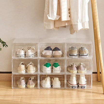 Transparent Shoe Storage Organizer Box - Wnkrs