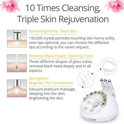 3-in-1 Diamond Microdermabrasion Beauty Machine - Wnkrs