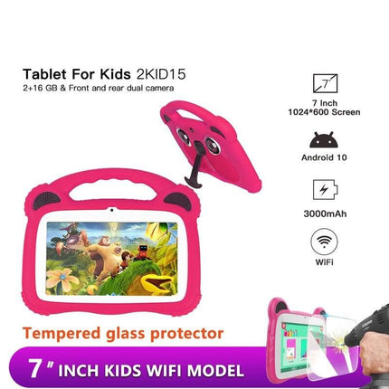 7-inch Android 10 Kids Tablet with Tiger Pattern Case and 16GB Storage - Wnkrs