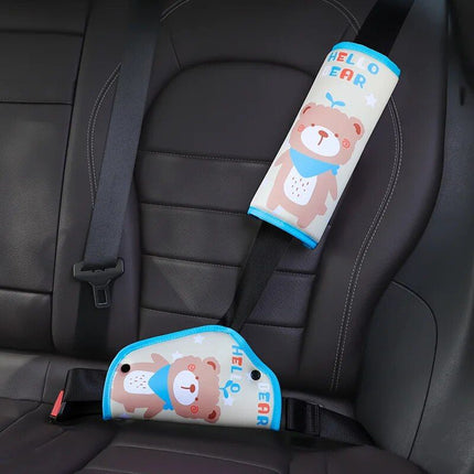 Kid's Comfort Car Seatbelt Protector with Cartoon Design - Wnkrs