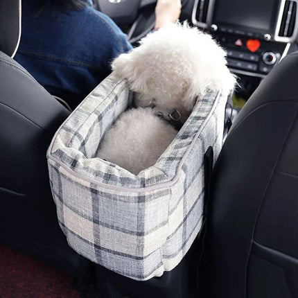 Compact Safety Car Seat for Small Pets – Portable & Washable Travel Carrier - Wnkrs