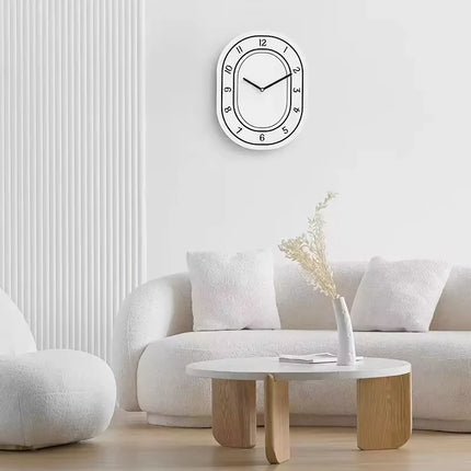 Horloge murale blanche minimaliste créative