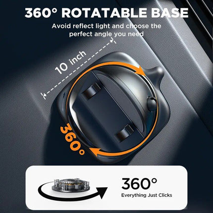 Universal 360° Rotatable Silicone Car Dash Phone Holder with Cable Management - Wnkrs