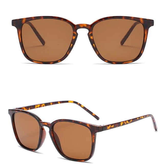 Lunettes de soleil carrées de luxe vintage