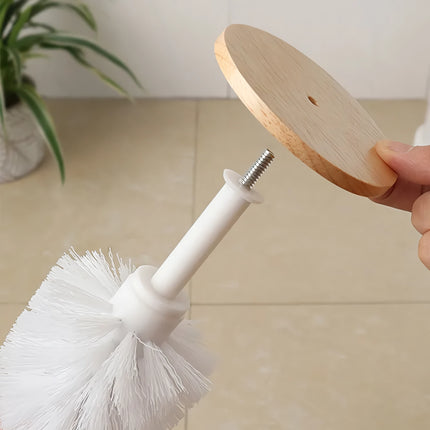 Brosse WC en résine écologique avec manche et base antidérapants