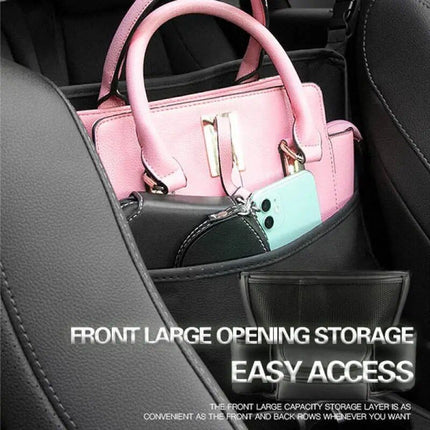 Car Front Seat Large Capacity PU Organizer & Storage Bag - Wnkrs