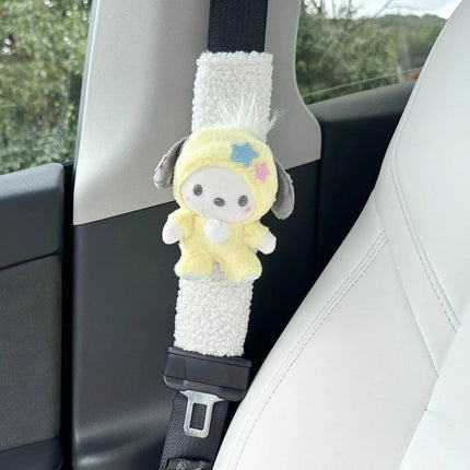 Cute Cartoon Dog Car Seat Belt Shoulder Protector - Wnkrs