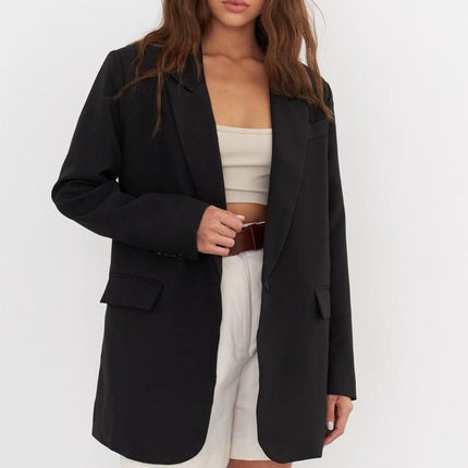 Blazer elegante de gran tamaño para mujer