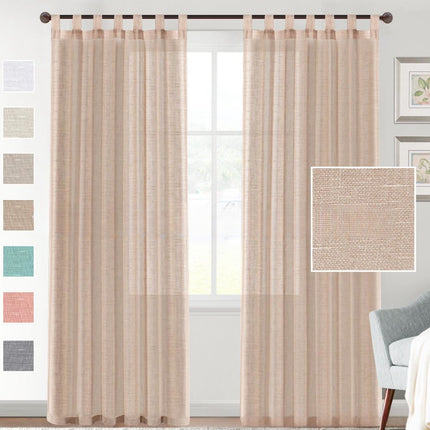 Linen Yarn Curtain Transparent Window Screen - Wnkrs