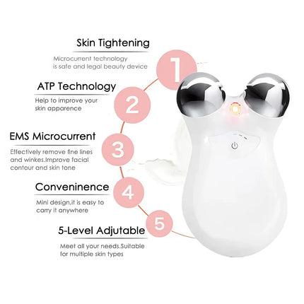 Ultimate Electric Face Roller V Massager for Youthful Radiance