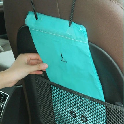 Multi-Use Disposable Auto Trash Bags - 50pcs Adhesive Car Garbage Bin Organizers - Wnkrs