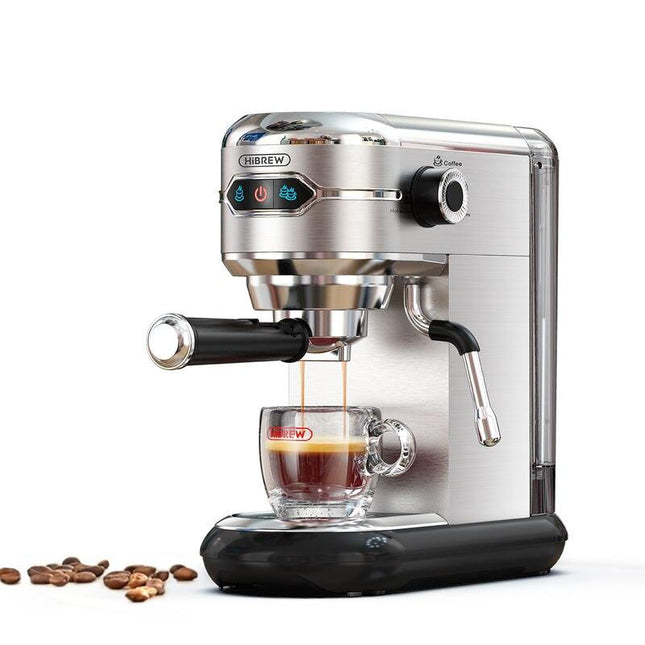 Super Slim Espresso Cappuccino Machine - 19 Bar Inox Semi Automatic