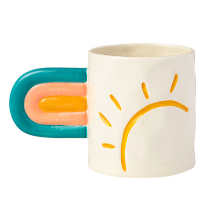 Rainbow Mug Trend Creative Ceramic Mug - Wnkrs