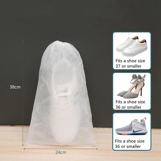 Juego de 10 bolsas de almacenamiento de zapatos portátiles e impermeables