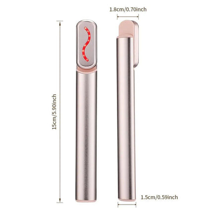 Microcurrent Eye Massager: Vibration, Red Light Therapy & Temperature-Controlled Stick - Wnkrs