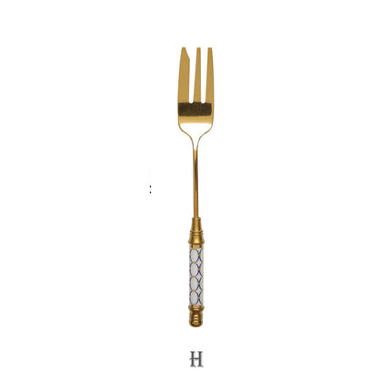 Elegant Gold Dessert Fork