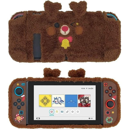 Christmas Theme Cute Plush Protective Case for Nintendo Switch and Joy-Con - Wnkrs