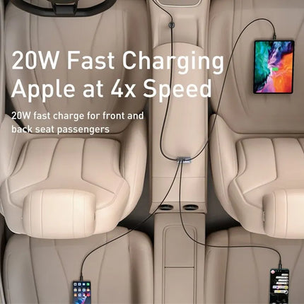 20W 4-Port Fast Car Charger